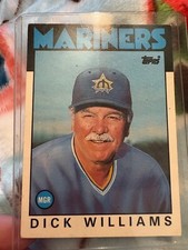 1986 Topps Traded - Dick Williams #124T