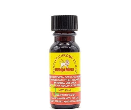 Benjamins Mercurochrome Jamaica Antiseptic 15 ml - Import fees are