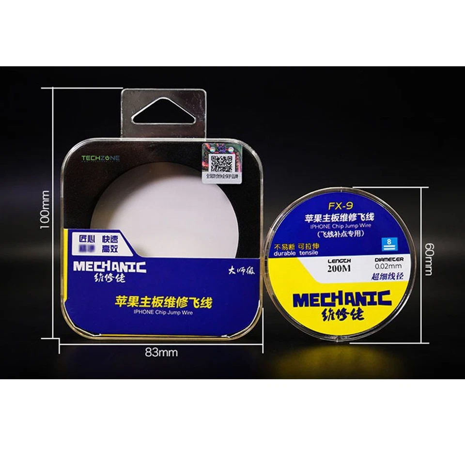 Placa madre iPhone cable FlyLine salto cobre sin aislamiento mecánico 0,02 mm reparación Foto 3 de 4