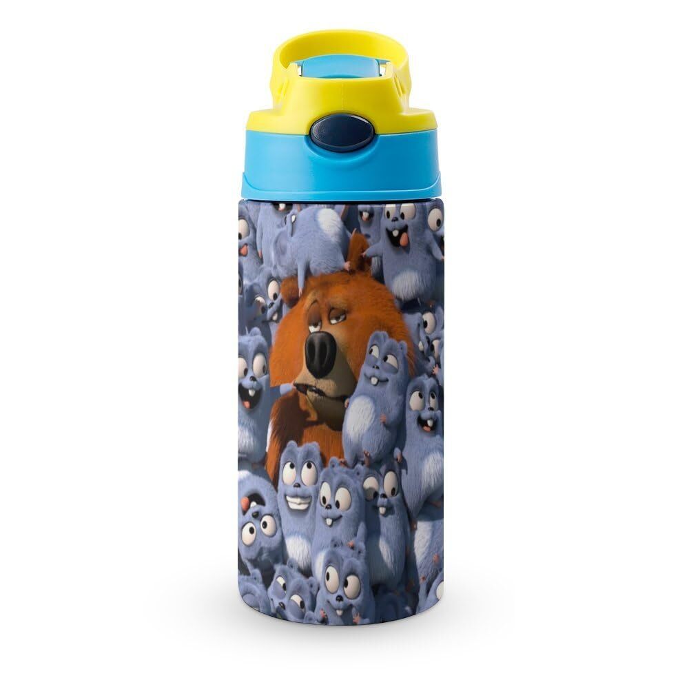 Grizzy With The Lemmings Boy's Girl's Water Bottle Vacuum Insulated Stainless...