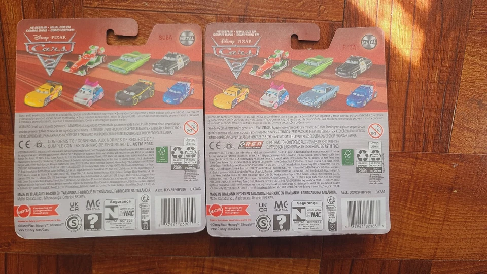 2 coches Mattel Disney Pixar coches Finn McMissile Holley Shiftwell juguetes Foto 4 de 4