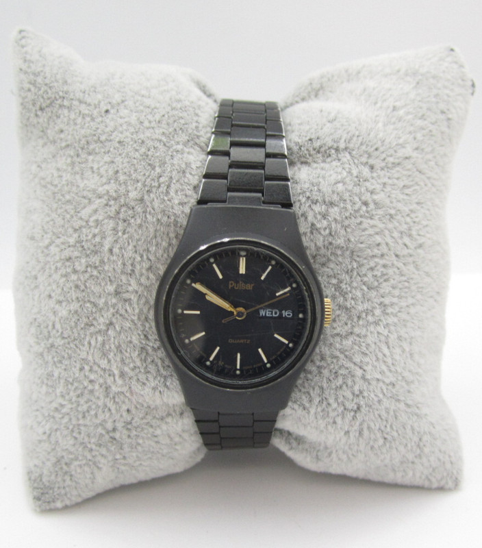 Women Pulsar Quartz WR Analog 24mm Dial Round Watch (H646) "Untested"