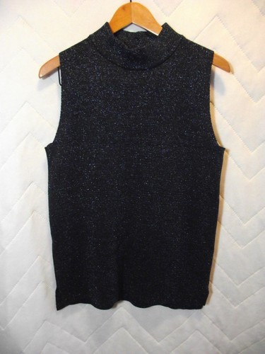 Sleeveless Mock Turtleneck Black 