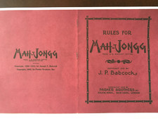 Mah Jong Instructions Rule Book - Babcock Rul...