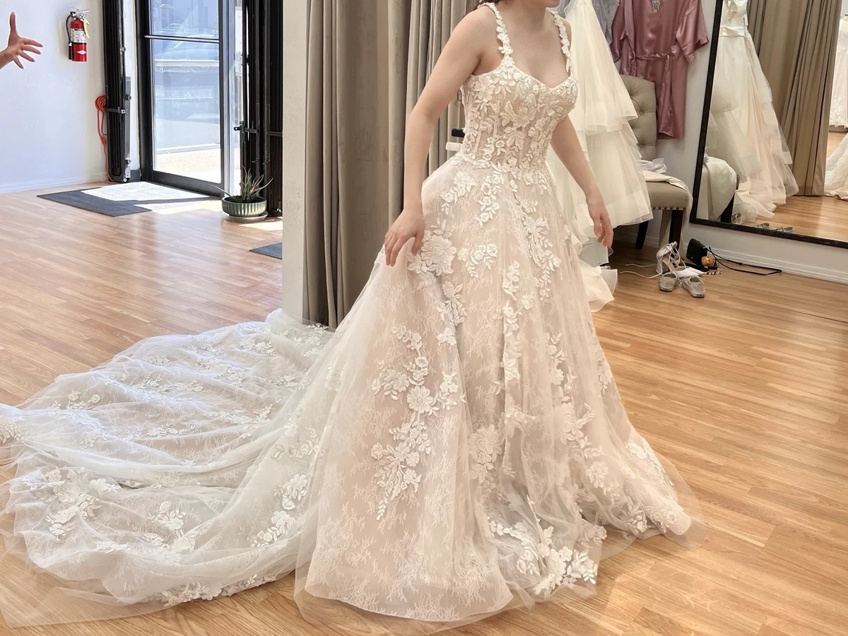 Champagne Lace Casablanca Bridal Wedding Dresses for sale | eBay