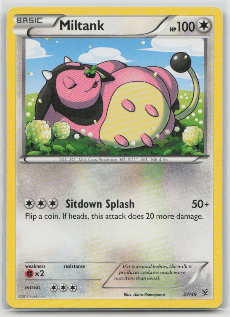 Miltank 27/39 Kalos Starter Set Pokemon Moderately Played