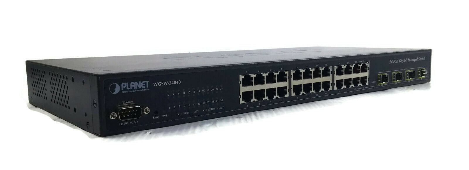 Wgsw-24040 Ipv6, 24-port Gigabit With 4-port Shared Sfp Layer 2/4 Snmp Managed