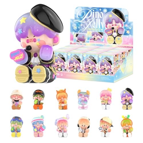 POPMART pino jelly 12体セット 開封済、本体とカード POP MART PINO JELLY Star Project Series [Assorted Box 12