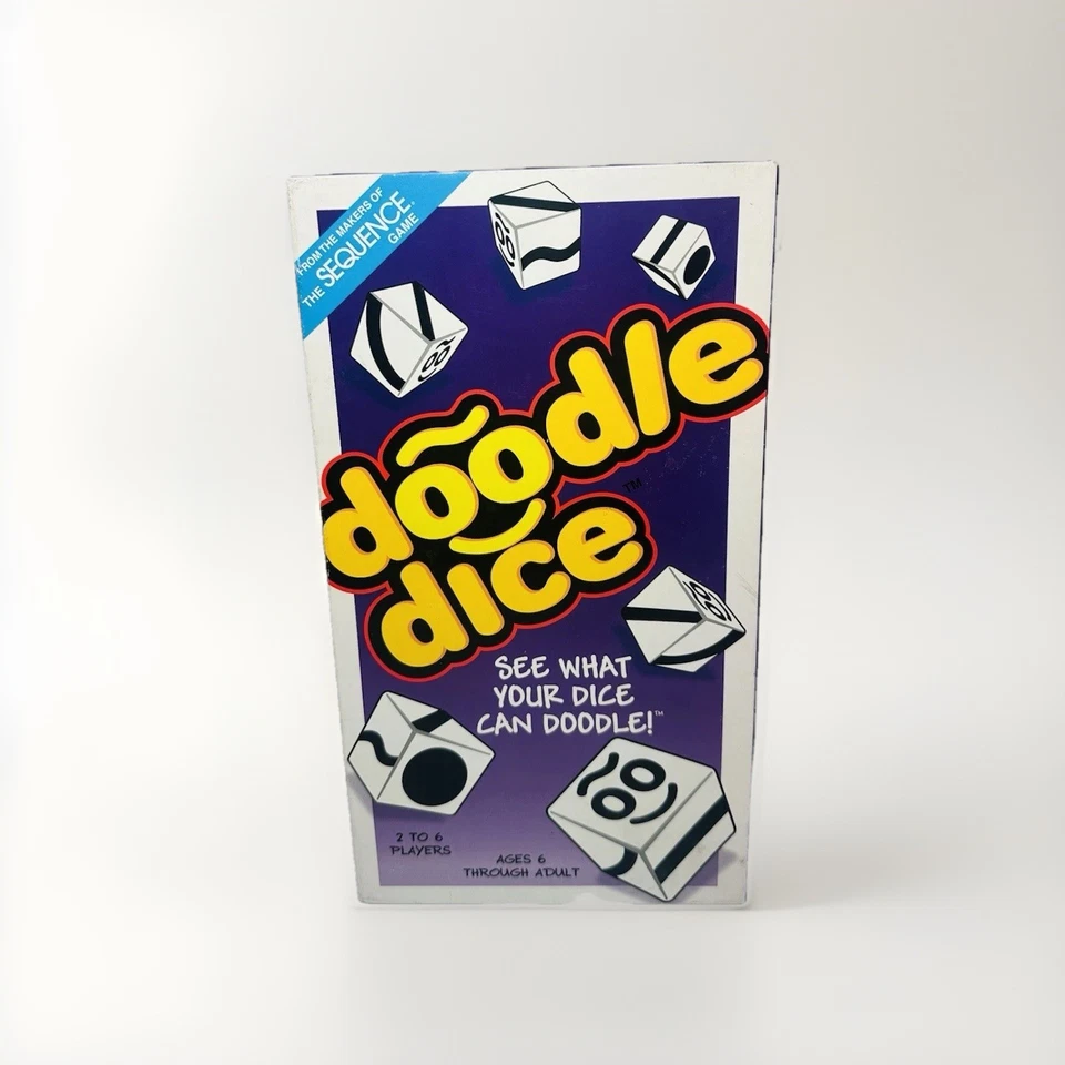 Doodle Dice Game COMPLETE Jax 2005 Makers of Sequence Family Kids Matching Game - Image 2 of 4