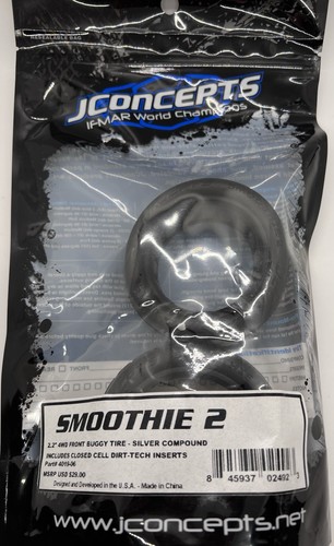 JConcepts 4019-06 Smoothie 2 4WD Front 2.2” Silver Compound Tires