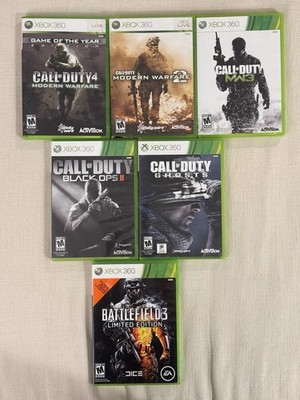 Call of Duty: Modern Warfare 1, 2, 3, Black Ops II, Ghosts, Battlefield 3 BUNDLE