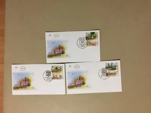 Set of three 2003 Israel fdc