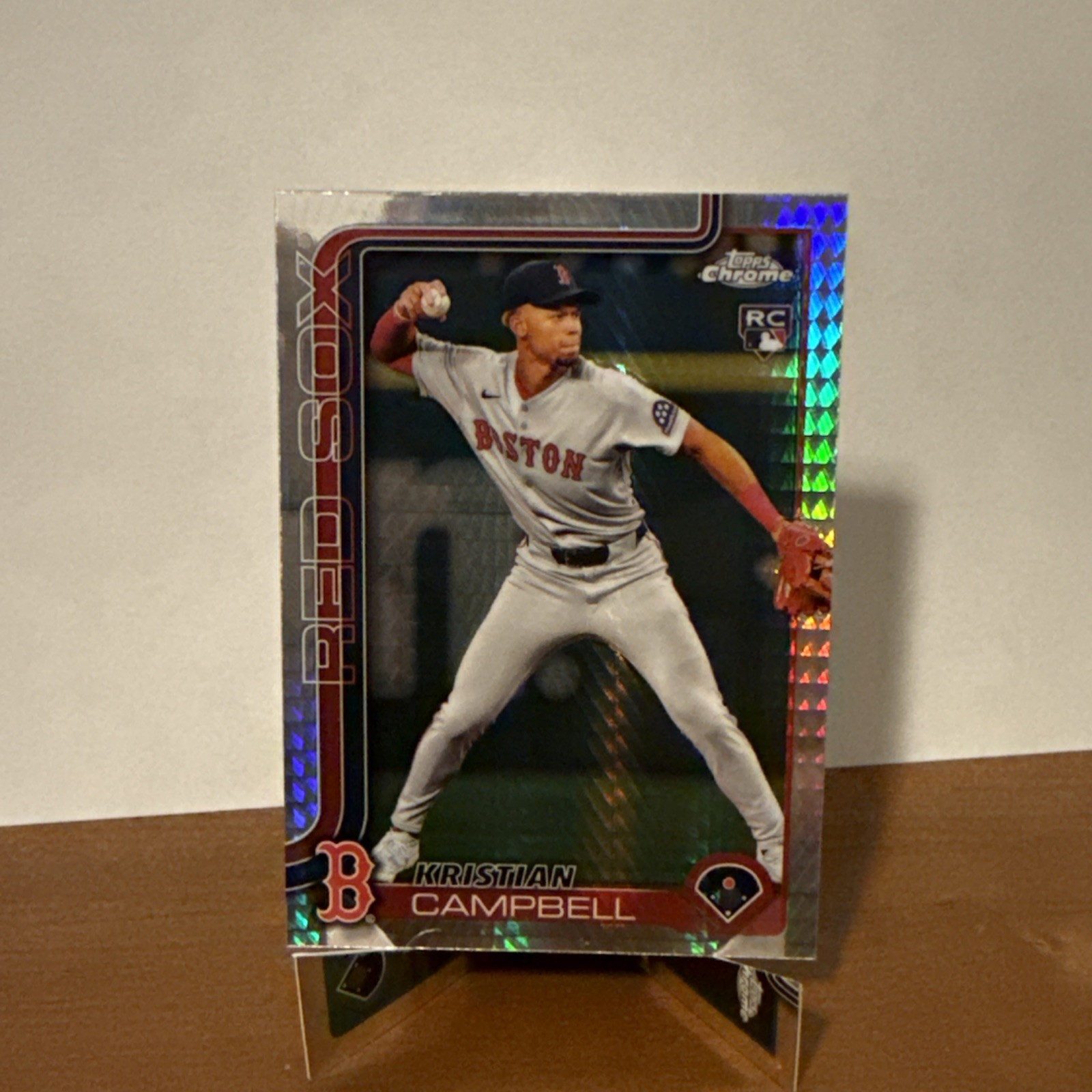 2025 Topps Chrome - Kristian Campbell #171 Prism Refractor (RC)