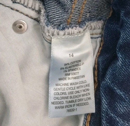 Pantalones de mezclilla Ana A New Approach para mujer talla 14 azul tiro medio ajustados elásticos - Imagen 10 de 10