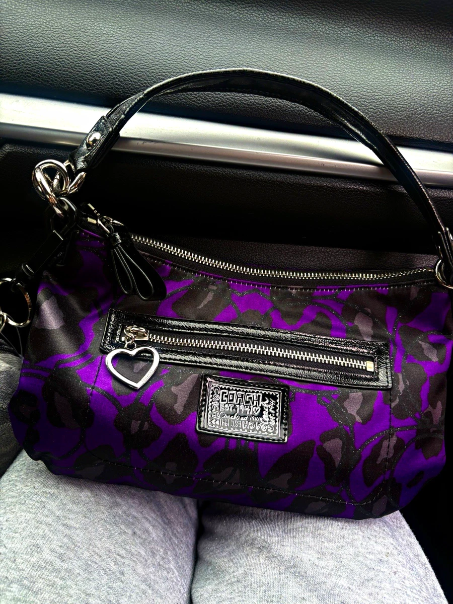 Purple Poppy Coach Purse for sale | eBay