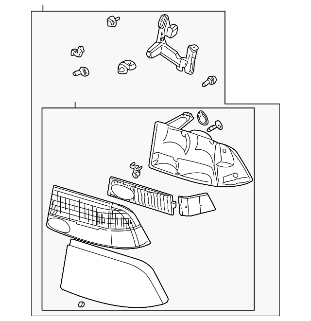 Conjunto combinado de faros laterales del conductor GM 16526225 CANTIDAD 1 genuino Foto 2 de 3
