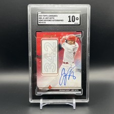 2023 Topps Luminaries Home Run Kings JOEY VOTTO /10 Auto SGC 10 GMT Reds HOF