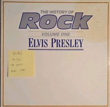 Elvis Presley The History Of Rock Volume 1 Vinyl Record LP VG/VG HRL001 1981