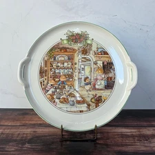 Rare Villeroy & Boch Foxwood Tales Cake Plate Platter Brian Patterson 1994