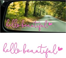 Car Mirror Decals for Rearview and Window Decoration, Mirror Stickers for Cars a