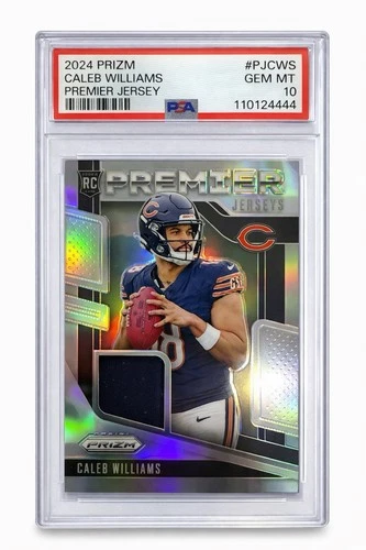 2024 Panini Prizm - Premier Jerseys Caleb Williams #PJ-CWS RC PSA 10 Low Pop