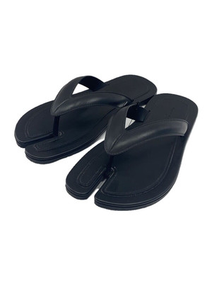 Maison Margiela Tabi Sandalen S58WX0096 Schwarz Leder Größe EU 35 Aus Japan G...