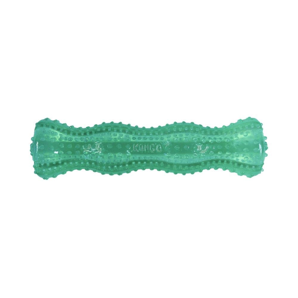 KONG Squeezz Dental Stick - Dog Toy for Cleaning Teeth - Flexible Chew Toy for