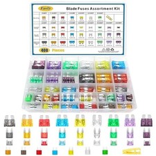 408 PCS Car Fuses Assortment Kit Standard Mini LP Mini Micro2 Blade Fuse ATO ATC
