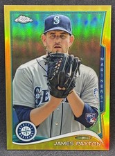 2014 Topps Chrome Gold Refractor #21 James Paxton RC Rookie #6/50 Mariners