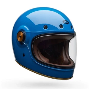 Bell Bullitt GT Solid Full-Face Motorcycle Helmet Vintage Blue