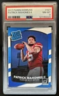 2017 Panini Donruss Patrick Mahomes II RC Rated #327 Chiefs PSA 8 Rookie