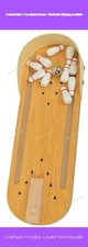 Home Decor Wooden Handcrafted Mini Entertainment Desktop Bowling Game Set