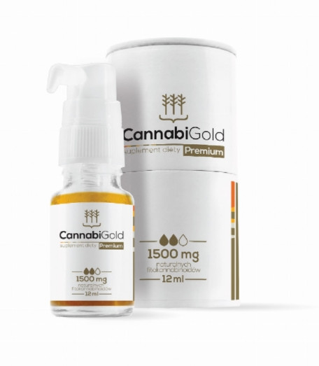 CannabiGold Premium Hanföl 1500mg 12ml - HEMPOLAND Qualität