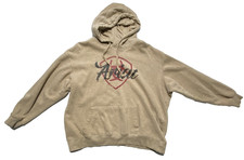 GOOD Womens 1X Ariat Real Tan Long Sleeve Hoodie Sweatshirt