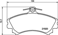 Bremsbelagsatz Scheibenbremse Hella Pagid 8DB 355 016-681 FüR Proton Mitsubishi