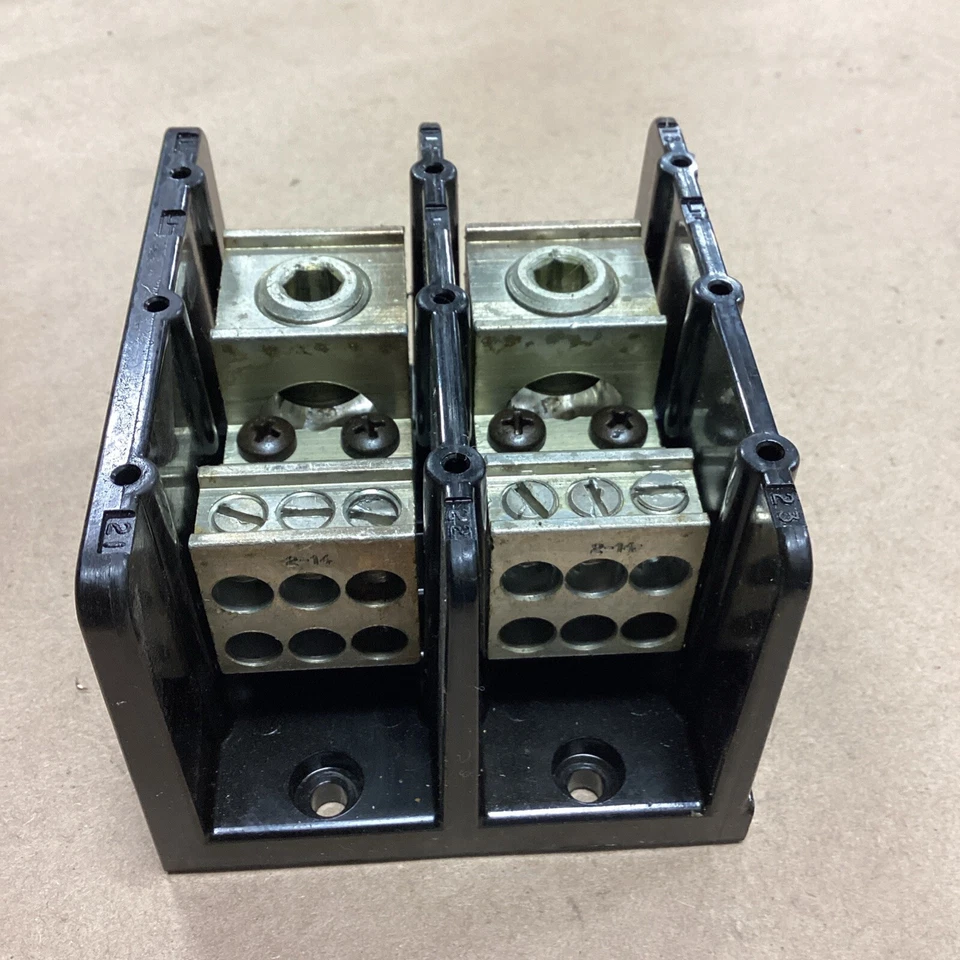 Marathon Cat No 1433553 Barrier Terminal Block 3 Pole, 600V 400 MCM - Image 3 of 4