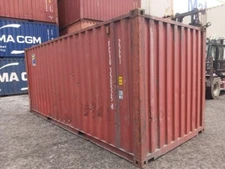 Used 20' Dry Van Steel Storage Container Shipping Cargo Conex Seabox Houston