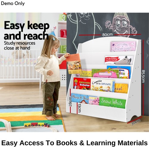 Kids Storage Display Rack Bookshelf Bookcase Shelf Organiser Cabinet Children - Picture 9 of 13