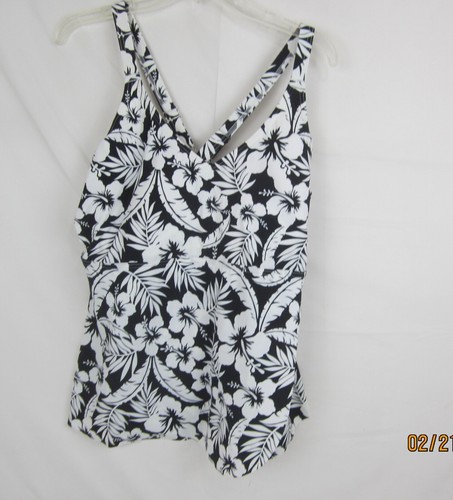 Lands End Multicolored Floral Tankini Adjustable Size 1X