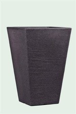 Moderner Pflanzk&uuml;bel Blumenk&uuml;bel Ken 55cm schwarz granit