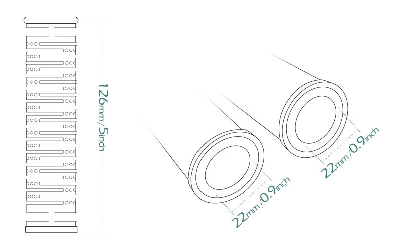 Empuñaduras Cyber goma negra + adornos metálicos rojos 7/8" x2 piezas se adapta a Triumph Foto 2 de 4