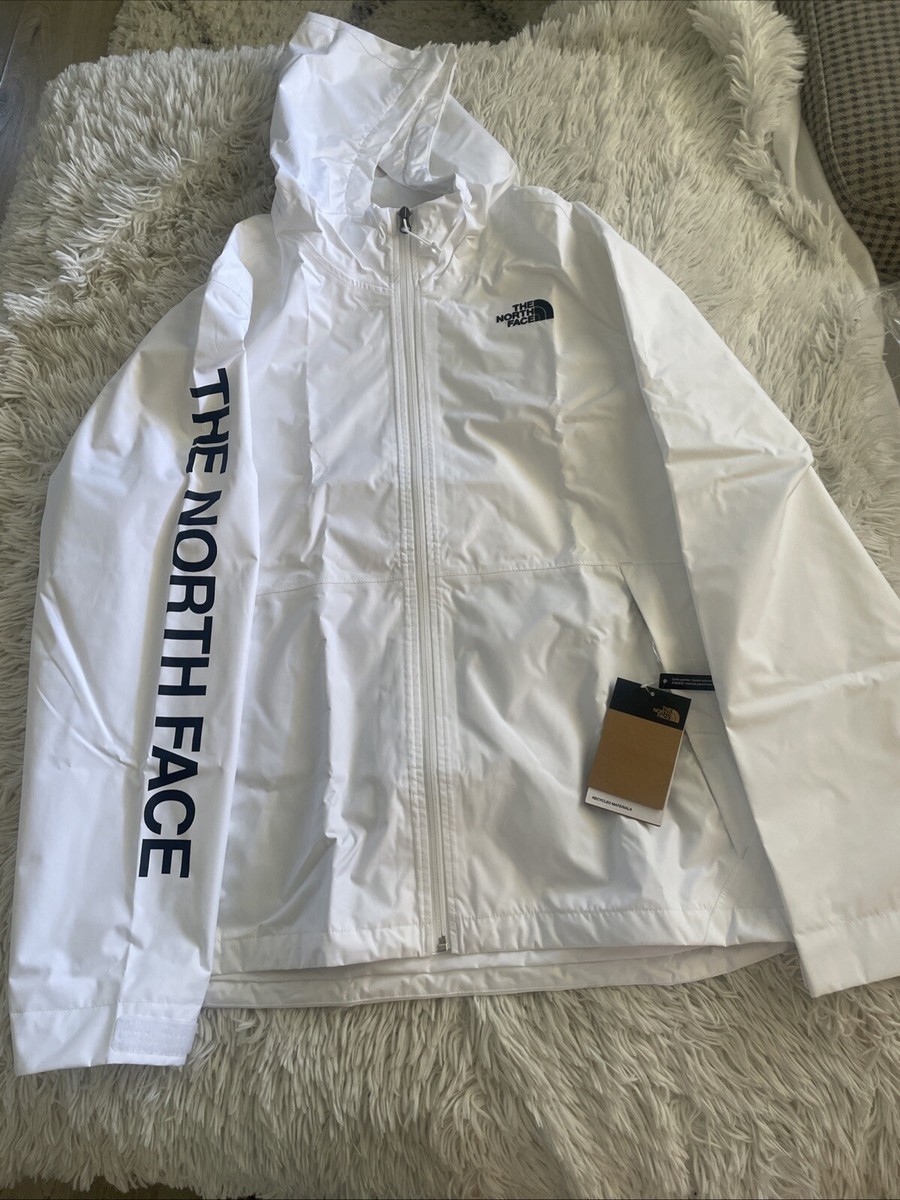 The North Face Men Millerton White Rain Jacket Size Large The North Face Men Millerton White Rain Jacket Size Large
