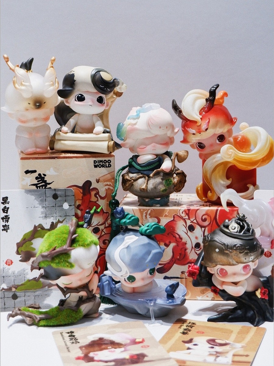 Snow and Wintersweet-POP MART DIMOO Stories In The Cup Series 