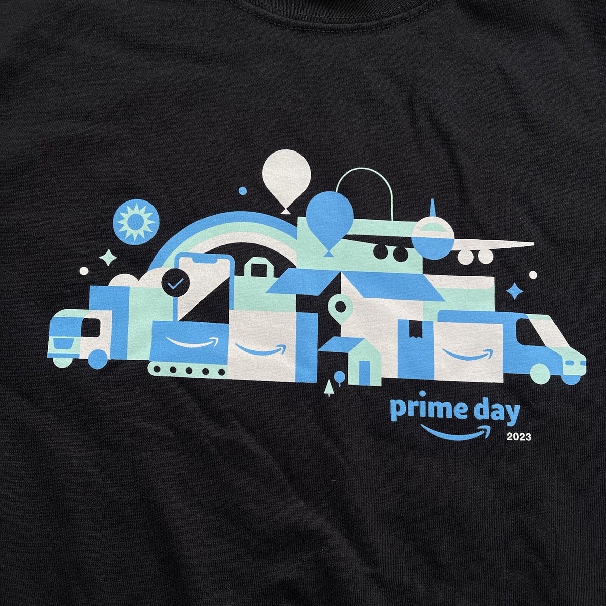 Amazon Prime Day 2023 Black T Shirt Size Large Adult Unisex New 