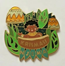 Disney Pin Badge DLR - 2017 Holiday Mystery - It's A Small World - Africa