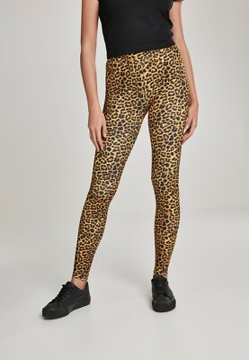 Urban Classics Women's Skinny Leopard Print Leggings Oversized