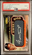 Willie Mays 2001 Fleer Showcase Wall Edition Certified Signature Autograph PSA 9