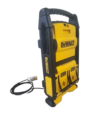 Dewalt DC022-LX 115V Arbeitsleuchte Dual Akku Ladegerät mit CEE HTN013-4 Stecker