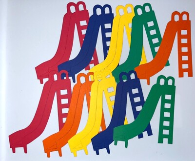 10 SLIDE cardstock paper die cut embellishments scrapbook / card making ...