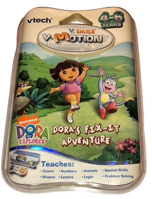 Dora's Fix It Adventure Vtech VSmile V-Motion Active Learning System NEW